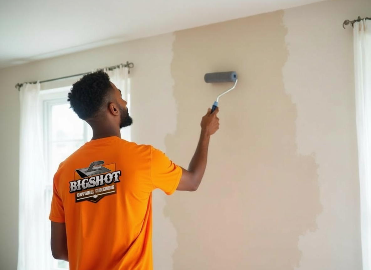 Wall priming and finish painting after drywall completion in Southern New Hampshire